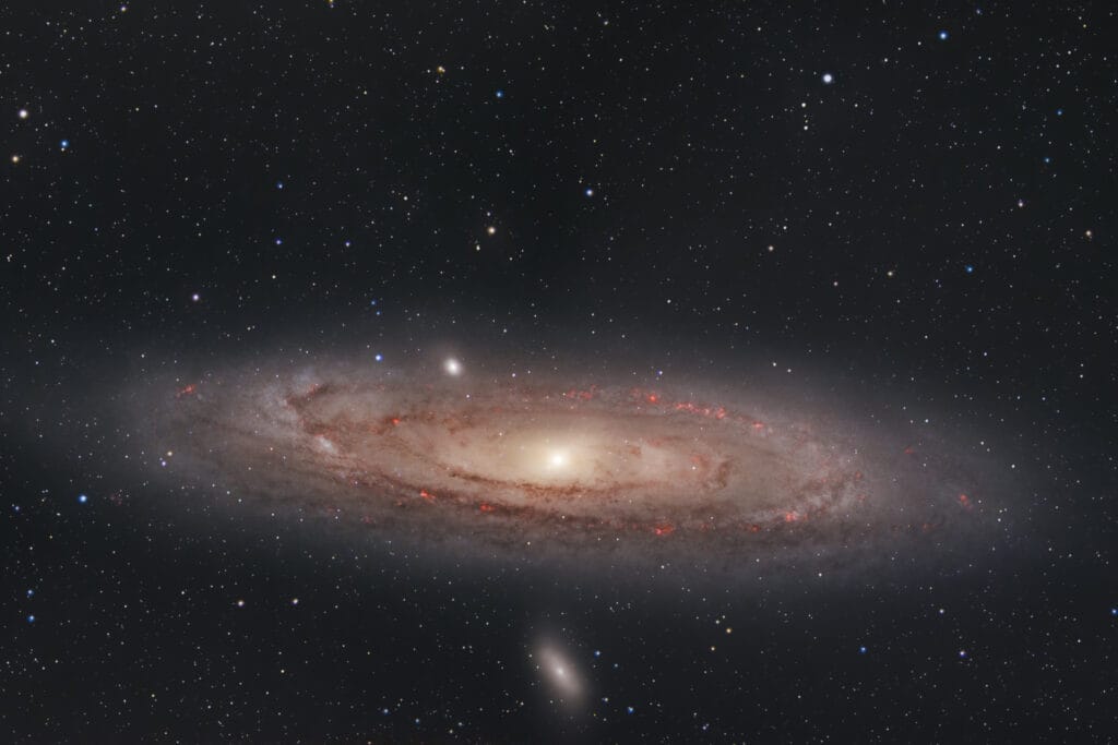 Andromeda Galaxy vastgelegd met een smart scope