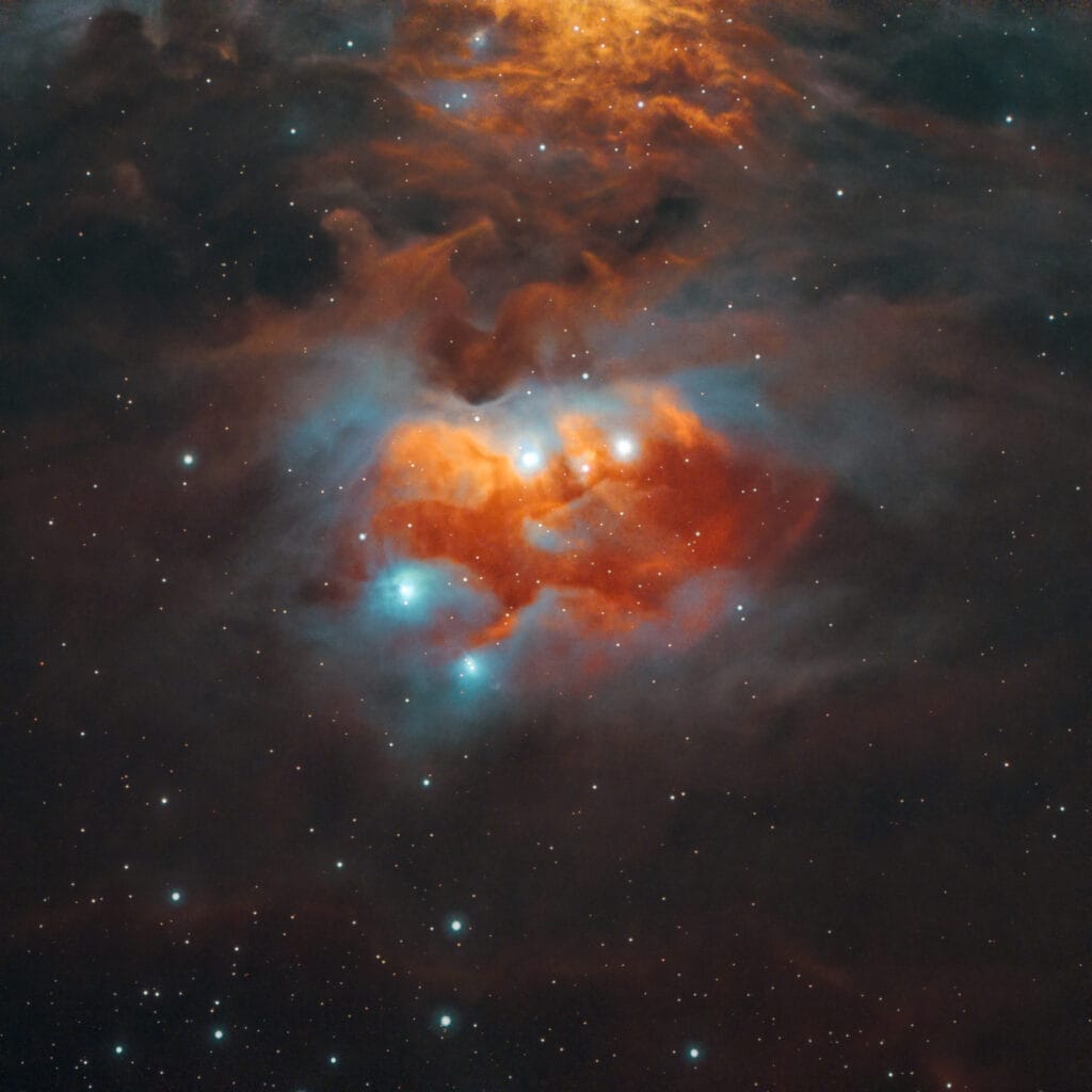 Running man Nebula 115 533 lenhance 60 x 300s gain 101 25 1 2 feb 2025 pps2tif Telescoop.nl - Alles voor sterrenkijken & natuurwaarneming