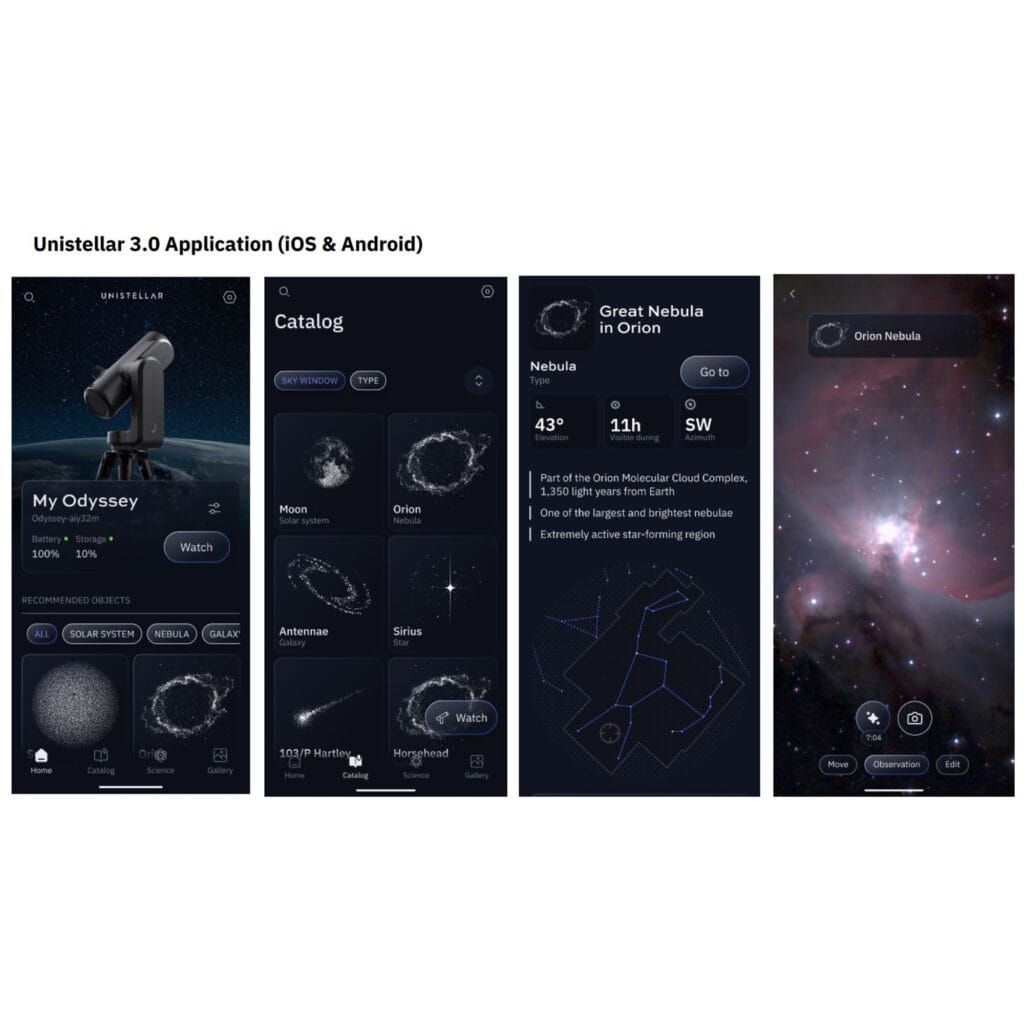 Unistellar Odyssey Pro N 85 320 Fully Automated Smart Telescope 9 Telescoop.nl - Alles voor sterrenkijken & natuurwaarneming