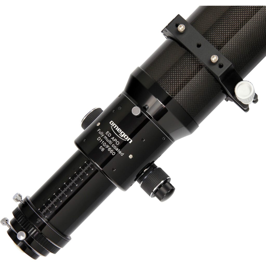 Omegon 110/660 Pro APO ED Carbon OTA 2 Omegon Apochromatische refractor Pro APO AP 110 660 ED Carbon OTA 2 Omegon Apochromatische refractor Pro APO AP 110 660 ED Carbon OTA 2 Telescoop.nl - Alles voor sterrenkijken & natuurwaarneming