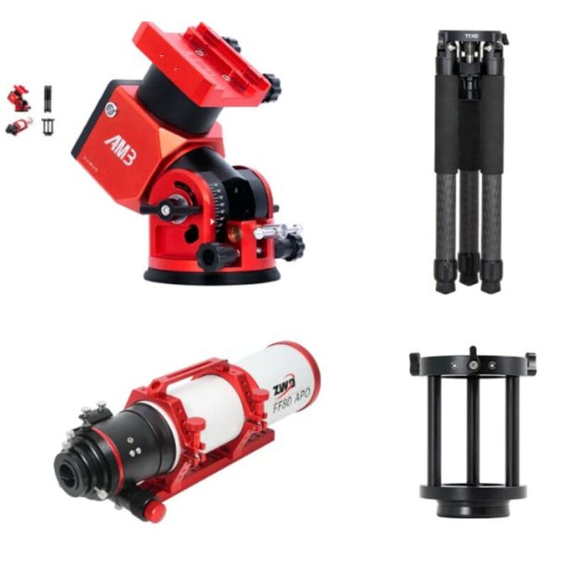 ZWO FF80 APO Bundel met AM3 en Carbon Statief