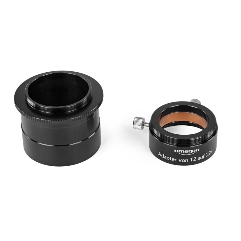 Omegon 2 inch adapter T2 met 1.25 inch Reducer