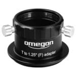 Omegon-Adapter-Oculairhouder-1-25-voor-T2-schroefdraad-male- Omegon Adapter T-Visueel man naar 1,25" vrouw met klemschroef