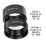 Omegon T2 naar M48 Adapter 16,5 mm