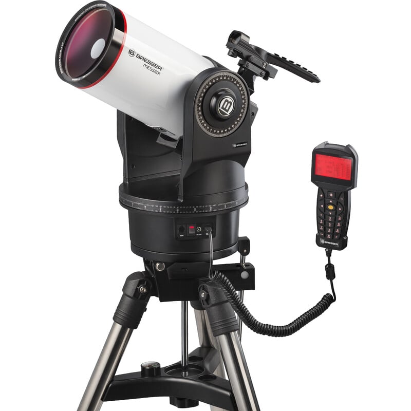 Bresser Maksutov MC 127/1900 Telescoop MCX Messier EQ/AZ GoTo op aluminium statief met gemonteerde GoTo-handcontroller.