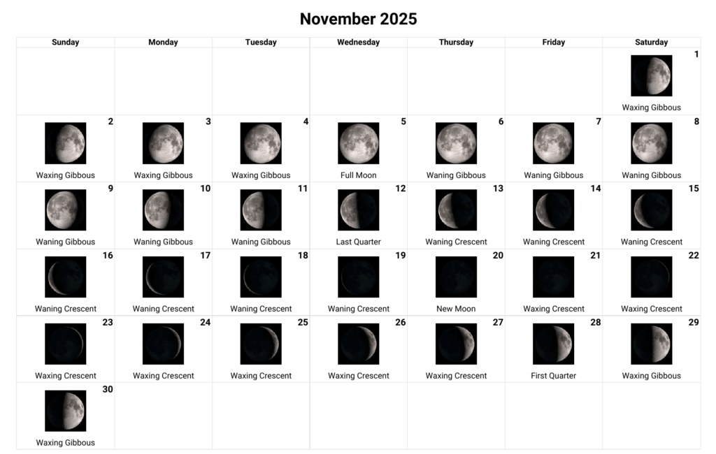 volle maan november 2025