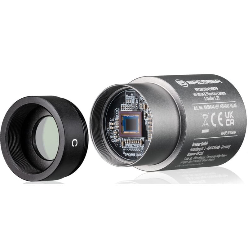 Bresser 1,25" Camera HD Moon Planetary Guider Color 2 Bresser 125 Camera HD Moon Planetary Guider Color 5 Bresser 1,25" CMOS kleurencamera met zichtbare chip en afneembare adapter