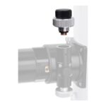 Bresser 1:8 fijnfocuser bovenaanzicht bij montage op Hexafoc focuser met zicht op aandrijving