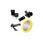 Bresser AC 60/700 Arcturus AZ bijgeleverde oculairs (4 mm, 20 mm), 3× Barlow-lens en 90° star diagonal