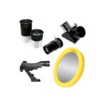 Bresser AC 60/800 Arcturus AZ bijgeleverde oculairs (4 mm & 20 mm), 3× Barlow-lens, 90° star diagonal en red dot finder