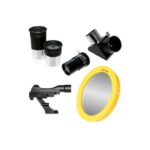 Bresser AC 90/900 accessoires met 4mm en 20mm oculairs, Barlow-lens, zonnefilter en prisma