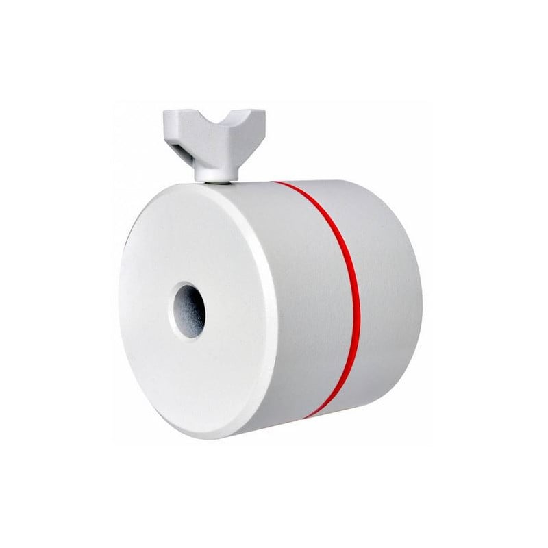 Bresser EXOS-1 Tegengewicht 2kg 1 Bresser EXOS 1 Tegengewicht 2kg Bresser EXOS-1 witte metalen contragewicht 2 kg met centrale boring en rode markering