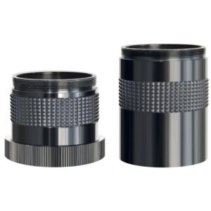 Bresser M35/T2 MC 100 adapter in twee lengtes (30 mm en 80 mm) naast elkaar