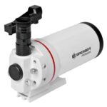 Bresser MC 90 1250 Telescoop Maksutov Messier OTA (2) Bresser MC 90/1250 red dot-zoeker bevestigd op de tubus