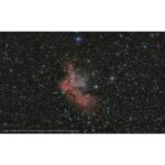 Bresser N 203/800 NT 203S EXOS-2 resultaatfoto van IC 1805 Hartnevel gegenereerd door telescoop