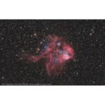 Bresser N 203/800 NT 203S EXOS-2 astrofotografiebeeld van IC 1848 Zielnevel gevangen met de telescoop