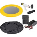 Bresser N 305/1525 toebehoren uitgestald inclusief oculairadapter, accessoireschoen en verlengstukken