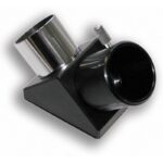 Bresser AC 127L/1200 1,25″ 90° star diagonal bevestigd op de oculairhouder