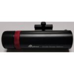 iOptron 30mm mini-guidescope zijaanzicht met 120mm tubus en zwarte/red afwerking