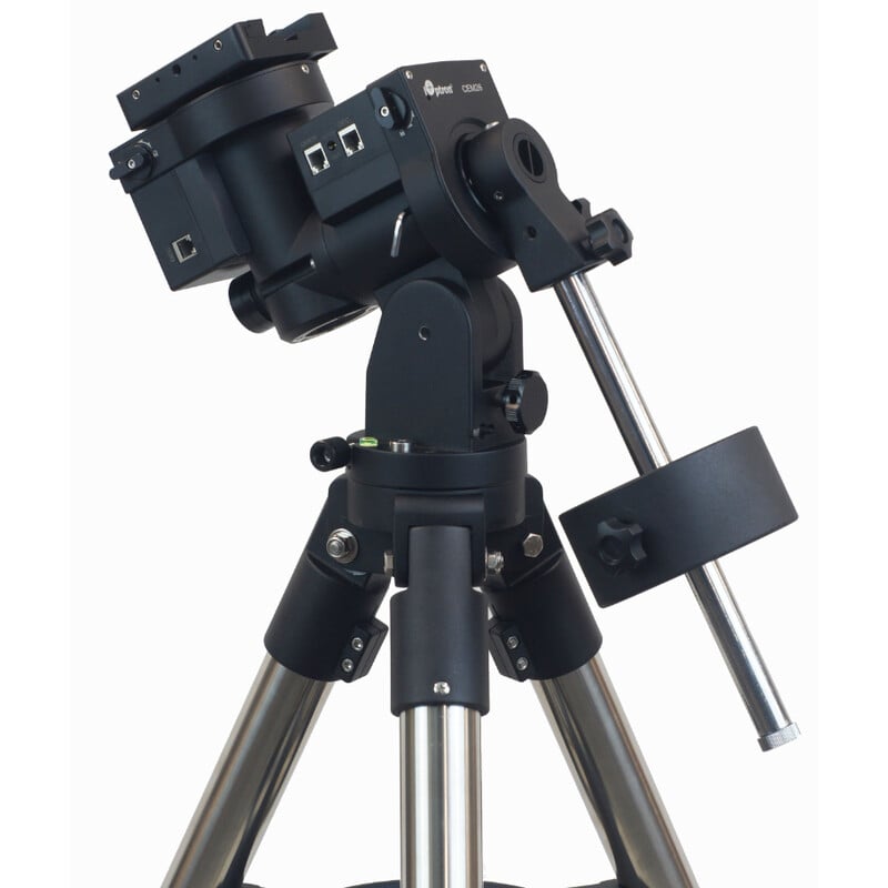 iOptron CEM26 Montering GoTo iPolar LiteRoc 1 iOptron CEM26 Montering GoTo iPolar LiteRoc 1 iOptron CEM26 montering met contragewicht gemonteerd op LiteRoc statief zijaanzicht