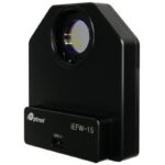 iOptron iEFW Filterwiel 5x 1,25 (1) iOptron iEFW gemotoriseerd filterwiel in zijaanzicht met zichtbaar openingsvenster